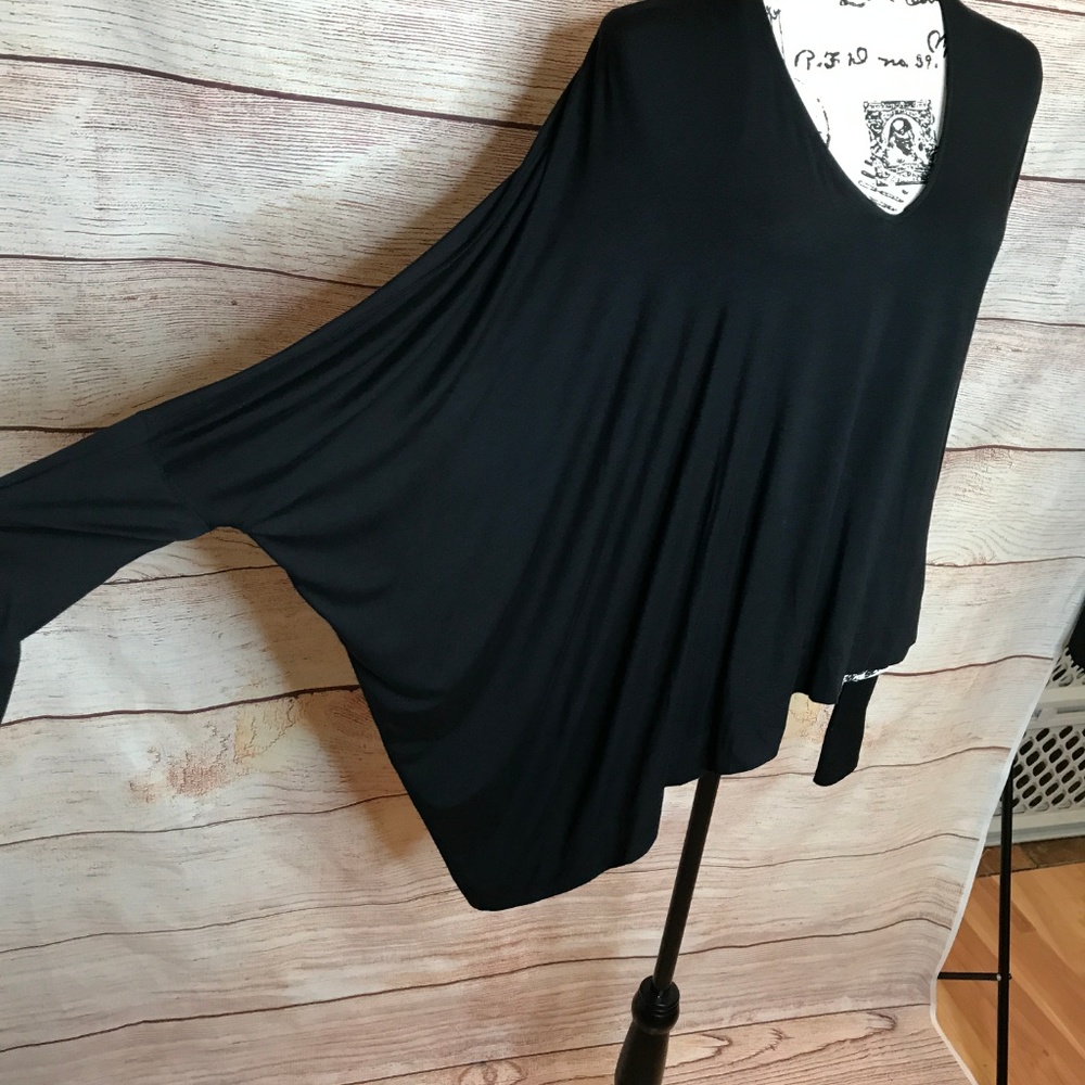Kaufman Franco Size Small Asymmetrical Long Sleeve Top - Picture 2 of 8